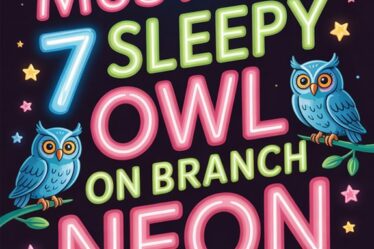 neon signs of owls