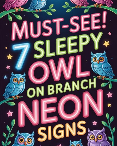 neon signs of owls