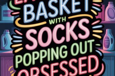 neon sock laundry basket