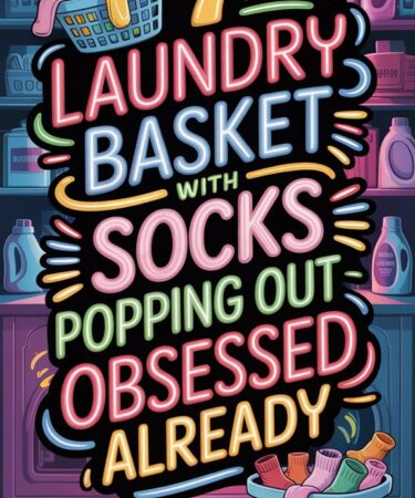 neon sock laundry basket