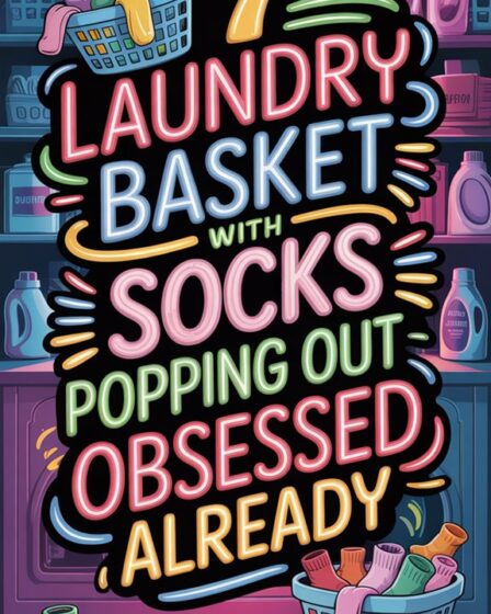 neon sock laundry basket