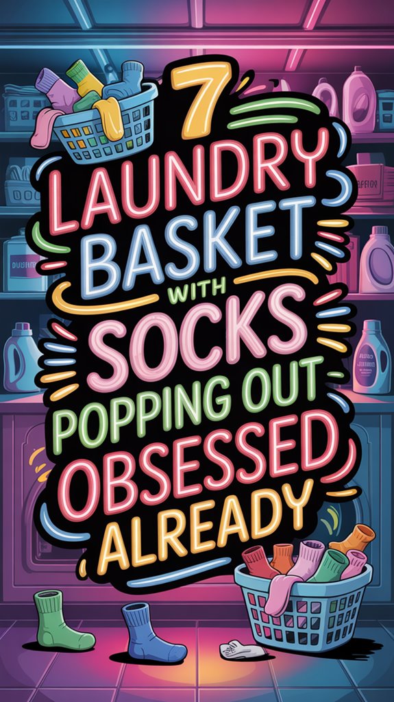 neon sock laundry basket