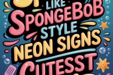neon sponge sign collection