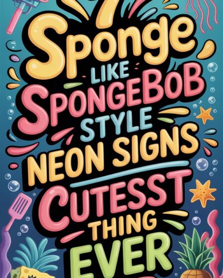 neon sponge sign collection
