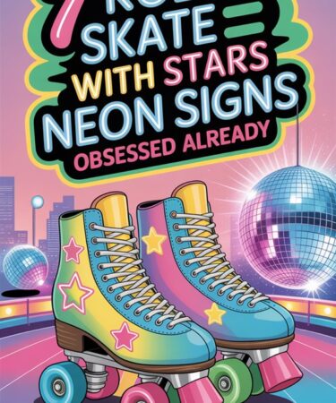 neon star roller skates