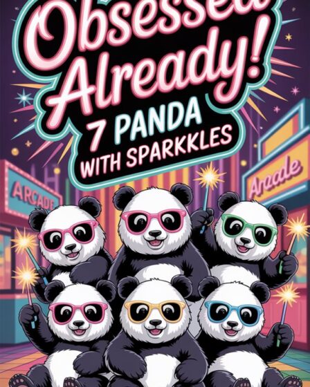 panda neon sparkle obsession