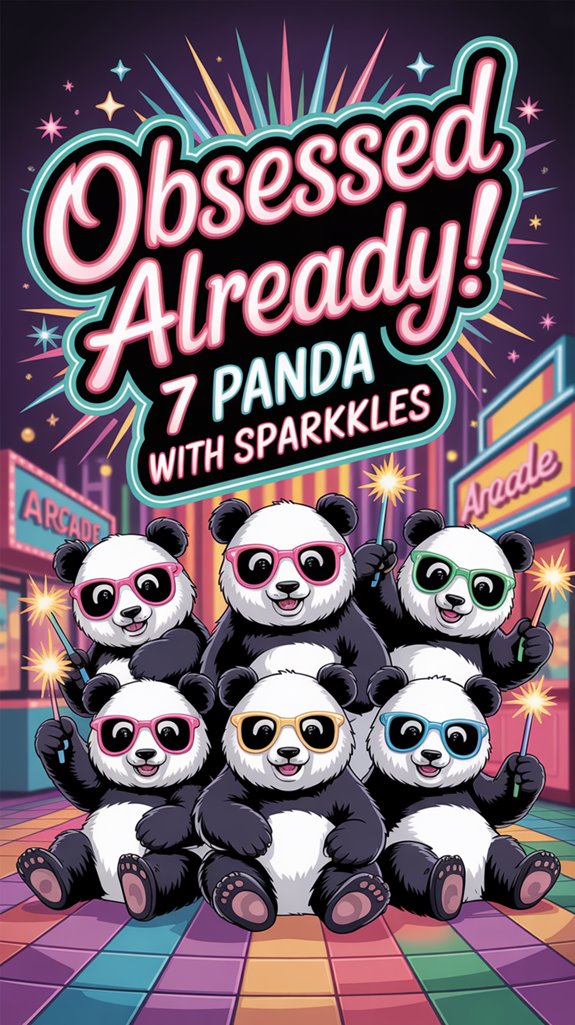 panda neon sparkle obsession