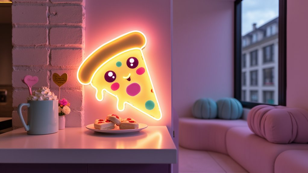 pastel neon pizza art rms8j pastel neon pizza art