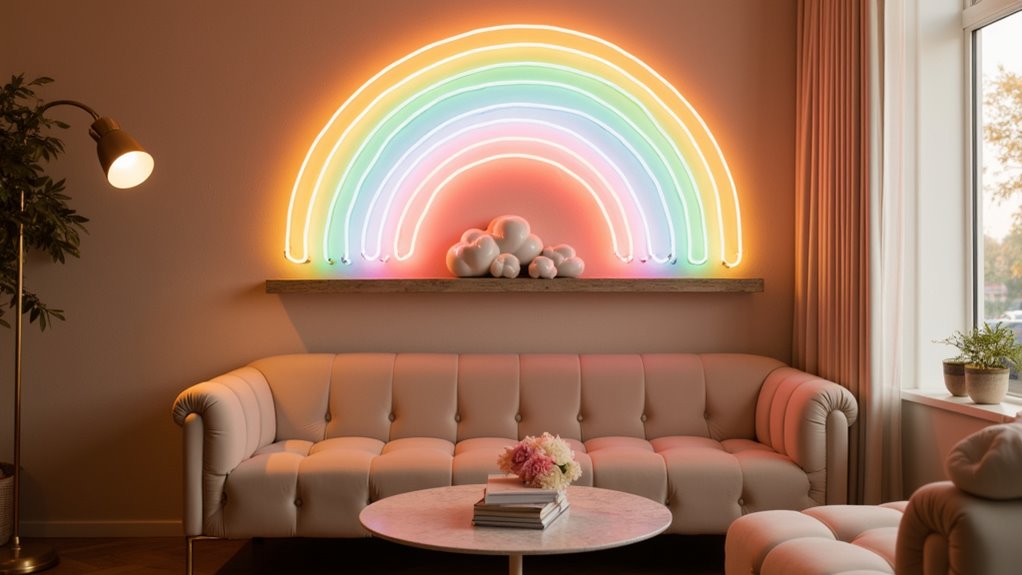 pastel neon rainbow arc in6r6 pastel neon rainbow arc