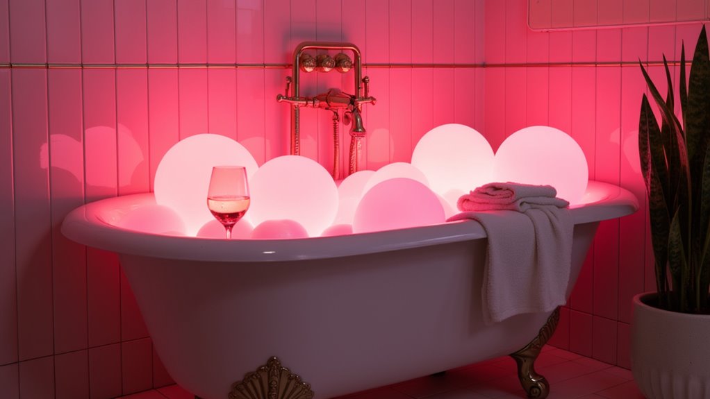 pastel pink relaxing glow