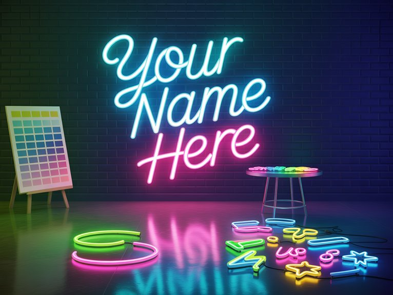 personalized neon sign creations 0ke0n personalized neon sign creations