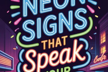 personalized vibrant neon messages