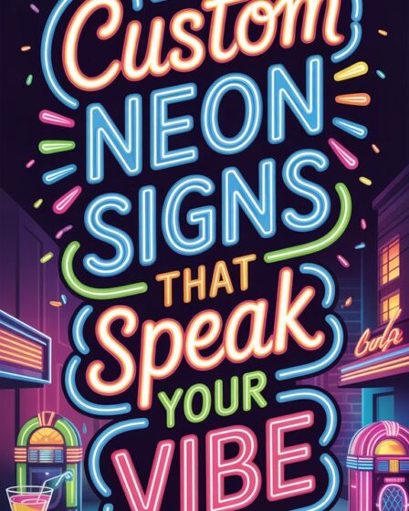 personalized vibrant neon messages