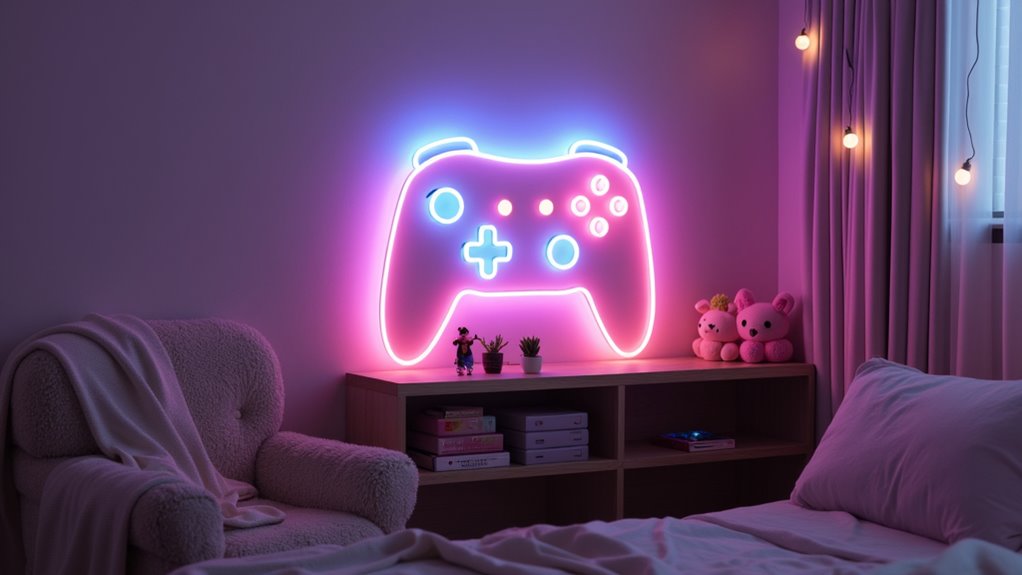 playful chibi controller decor