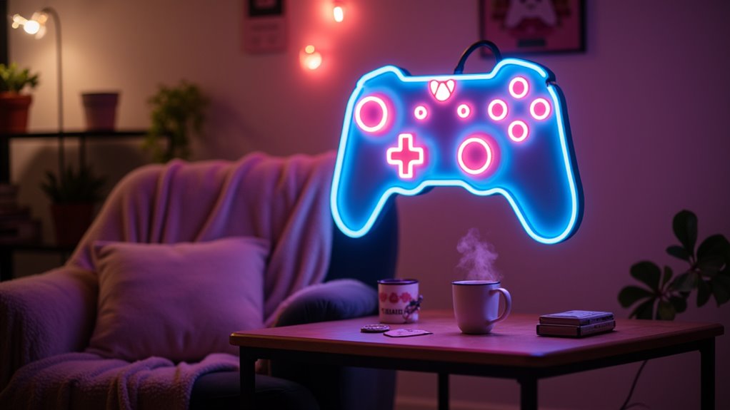 playful heart shaped neon signs