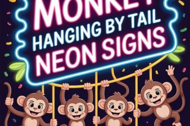 playful monkey tail sign