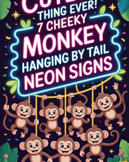 playful monkey tail sign