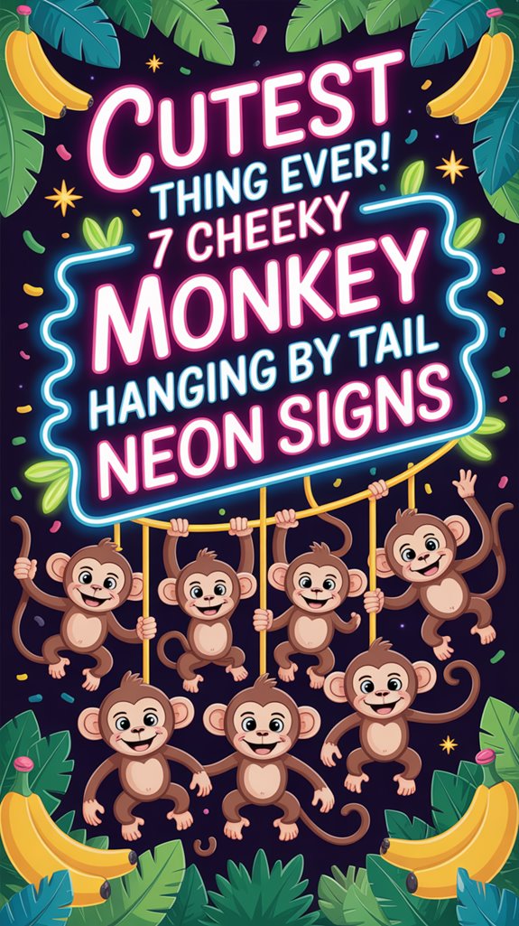playful monkey tail sign 0hdu2 playful monkey tail sign