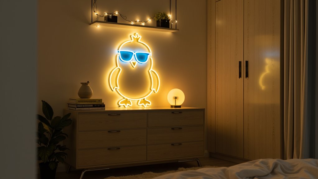 playful neon chick sign nlico playful neon chick sign