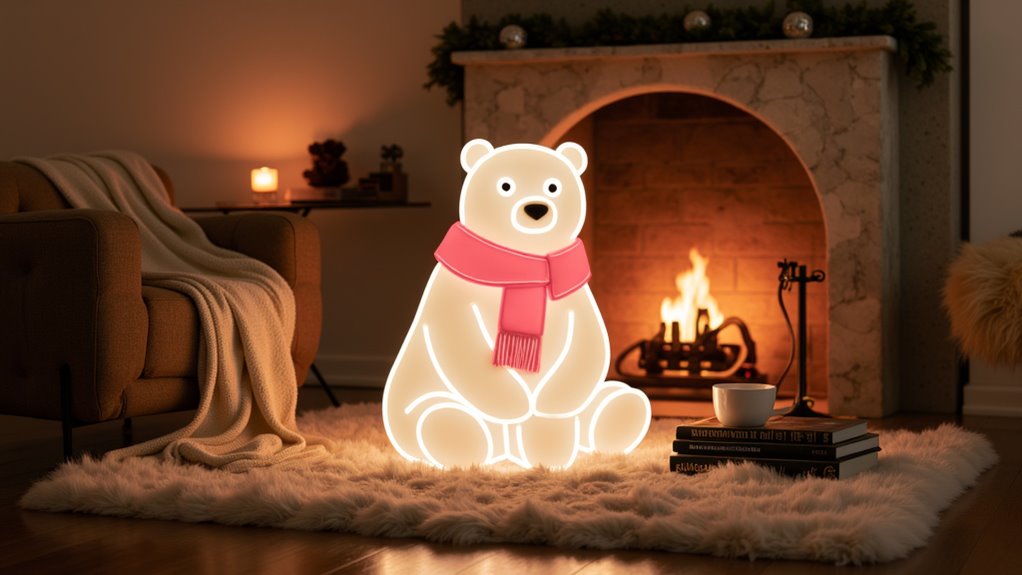 polar bear by fireplace 8jbuw polar bear by fireplace