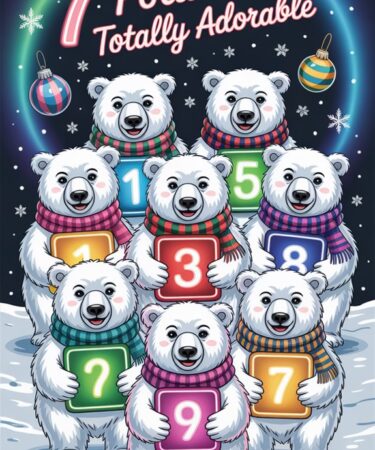 polar bear neon scarf