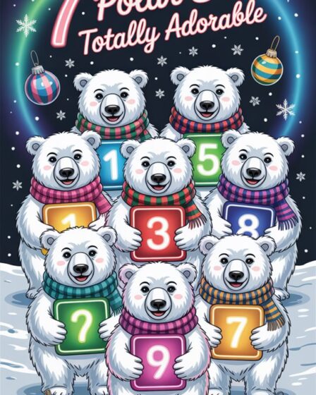 polar bear neon scarf