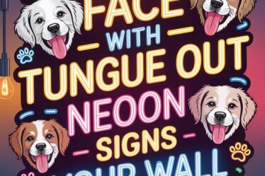 puppy tongue neon sign kicvw puppy tongue neon sign