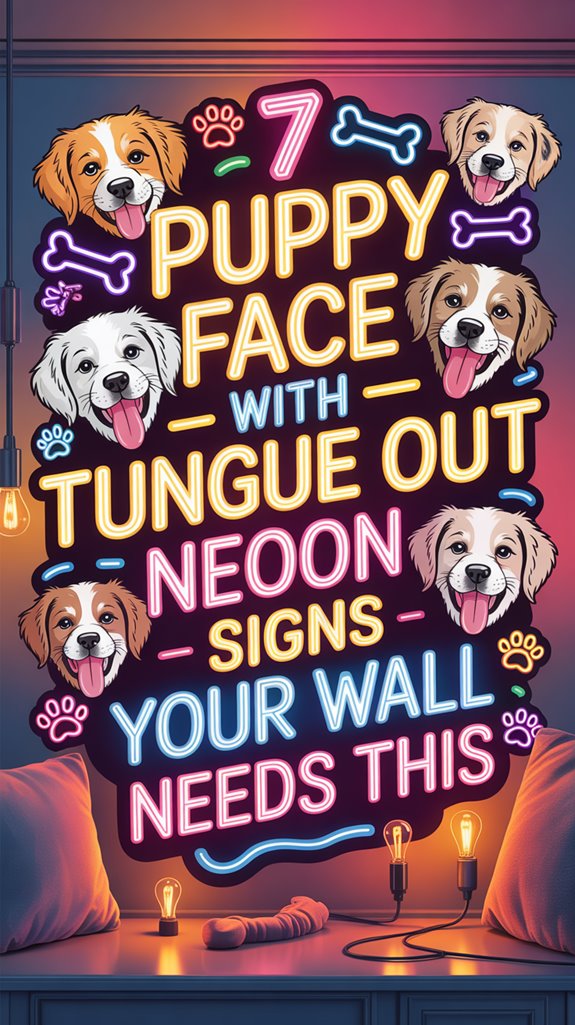 puppy tongue neon sign kicvw puppy tongue neon sign