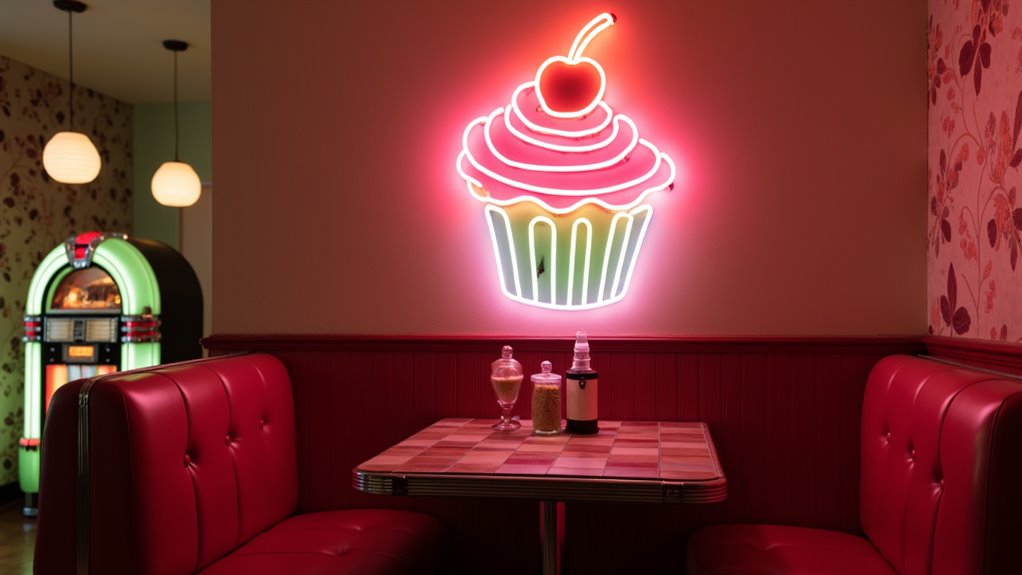retro diner neon ambiance wzm88 retro diner neon ambiance