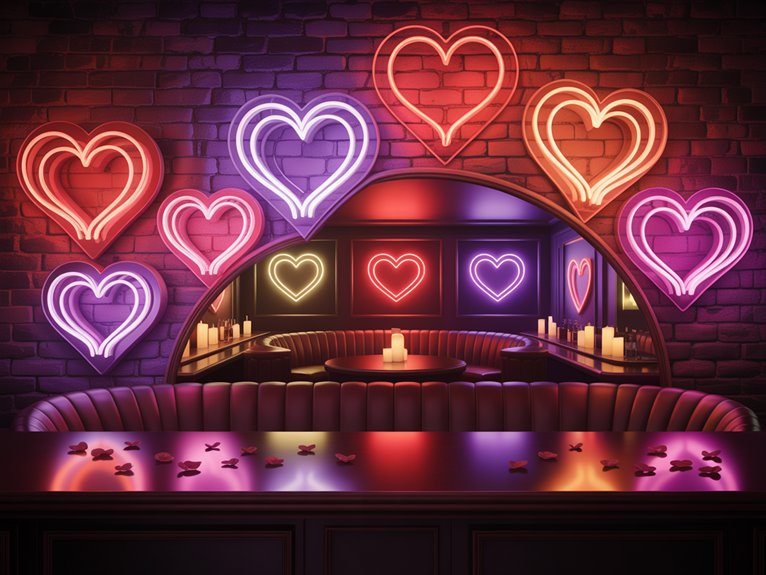 romantic neon heart glow lzogp romantic neon heart glow