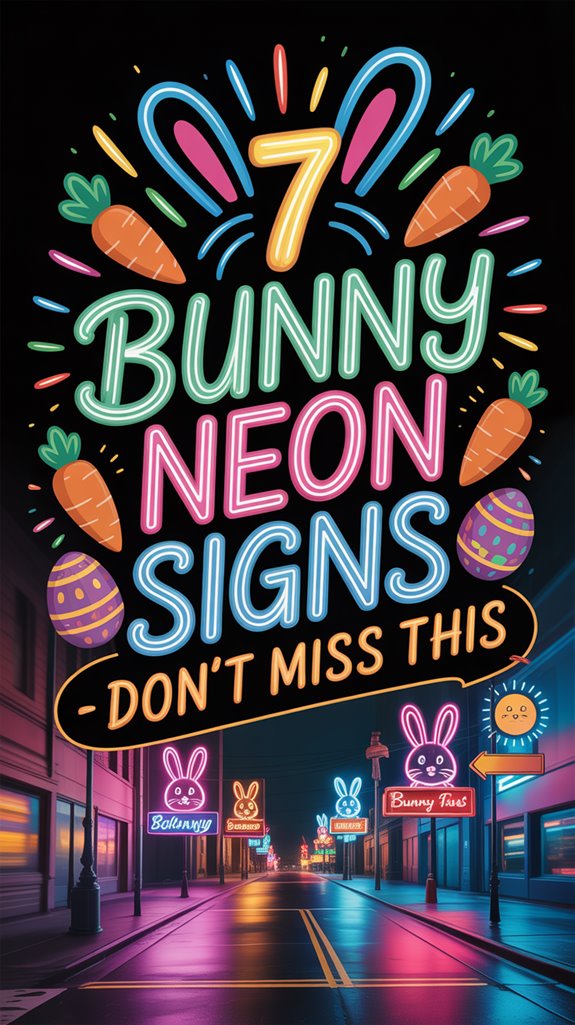 seven bunny neon signs azu74 seven bunny neon signs