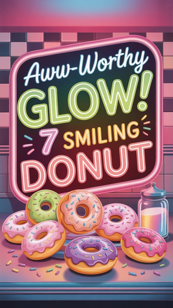 smiling donut neon signs lm4a6 smiling donut neon signs