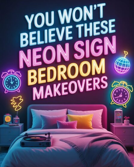 stunning neon bedroom transformations