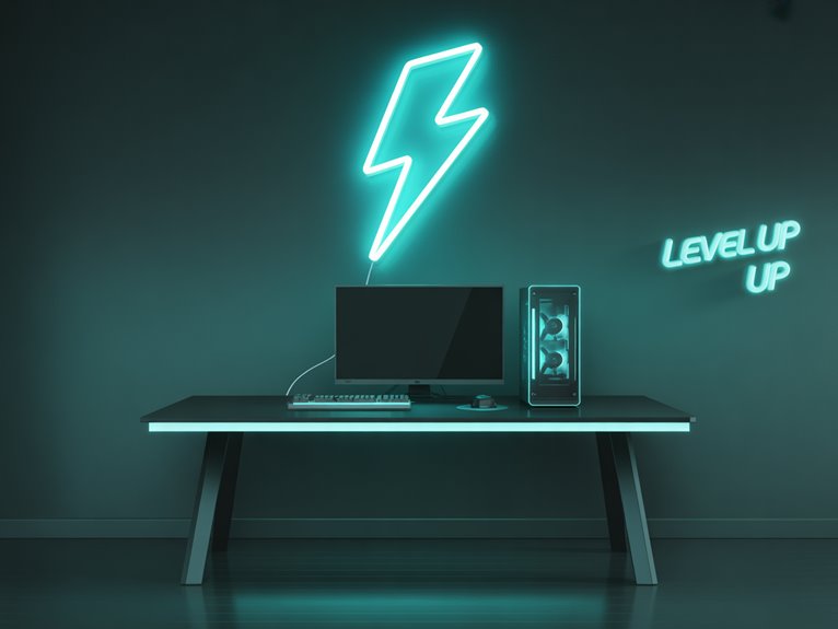 subtle neon minimalist decor v4vo1 subtle neon minimalist decor