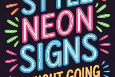 subtle neon sign styling