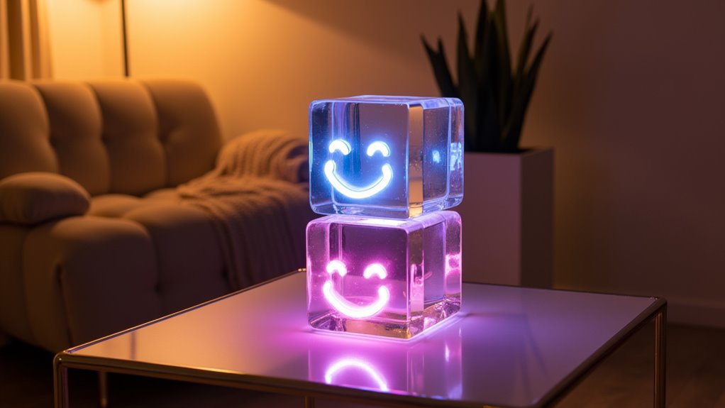 twin smiling neon cubes 2bz8q twin smiling neon cubes