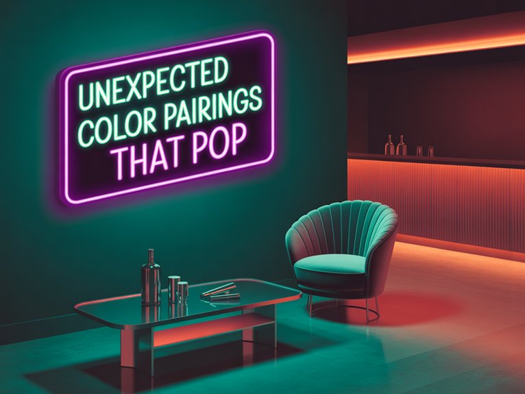 unexpected neon color pairings