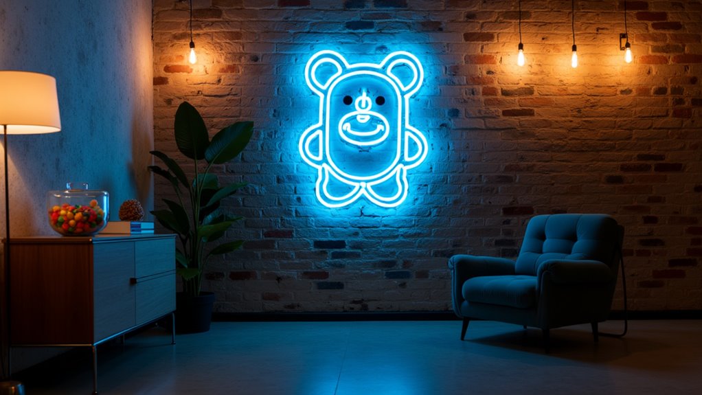 vibrant blue gummy bear