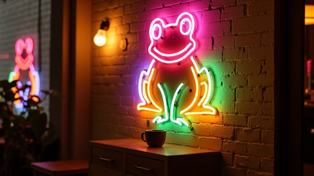 vibrant colorful frog neon mz2zo vibrant colorful frog neon