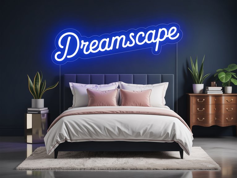 vibrant neon room transformation