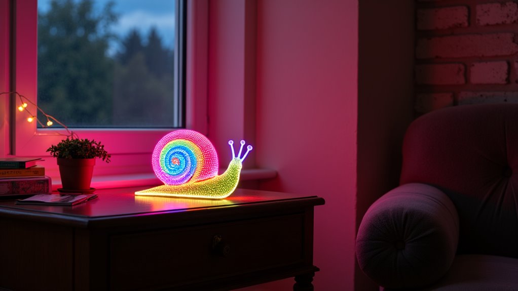 vibrant neon snail decor qe6zl vibrant neon snail decor