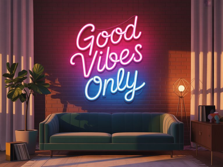 vibrant personalized neon decor