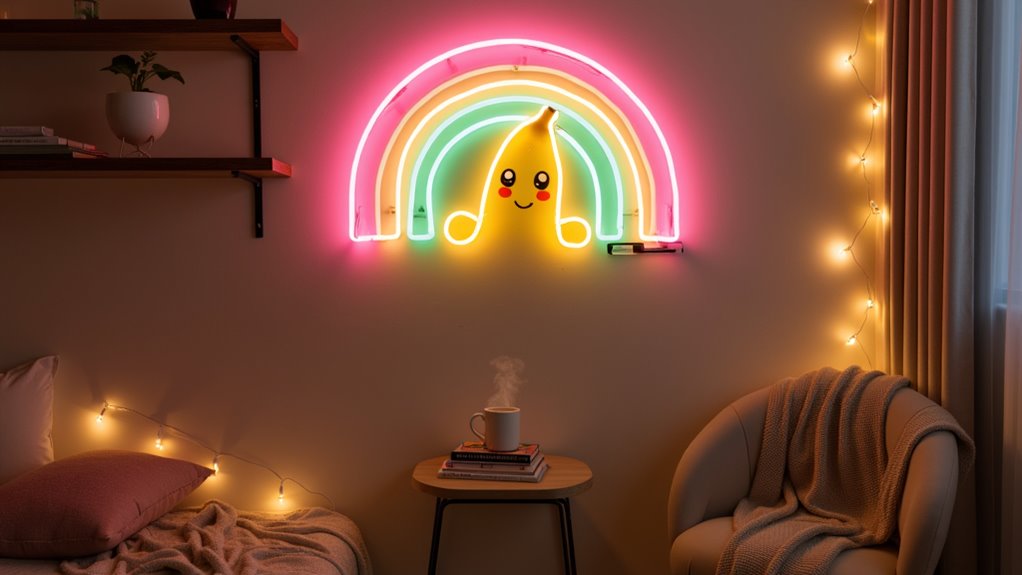 vibrant rainbow banana sign n5maj vibrant rainbow banana sign