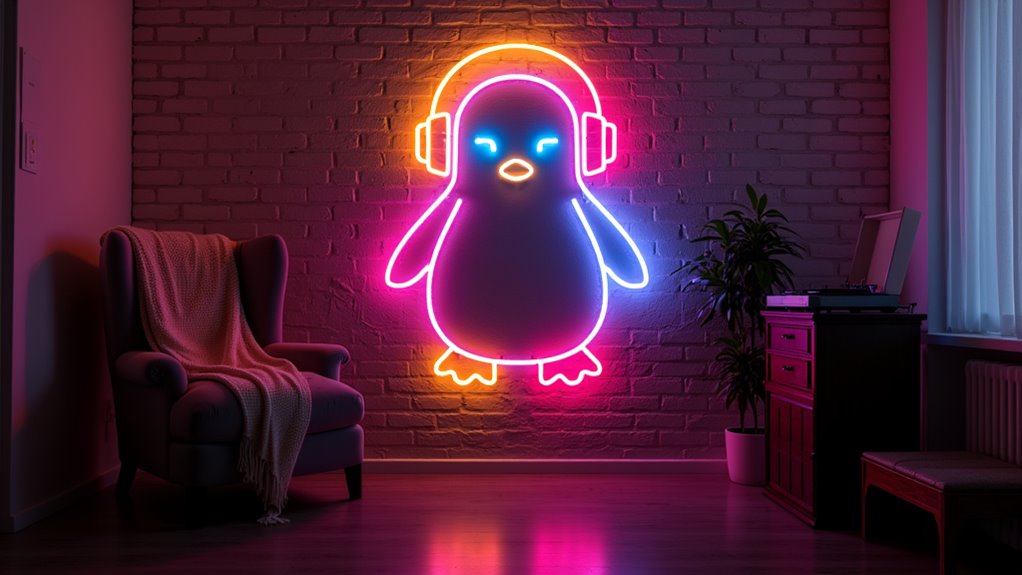 vibrant rainbow neon penguin 33ipl vibrant rainbow neon penguin