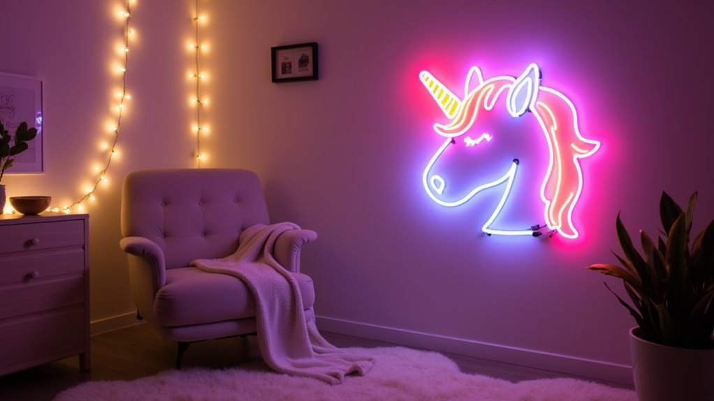 whimsical unicorn neon decor msoin whimsical unicorn neon decor